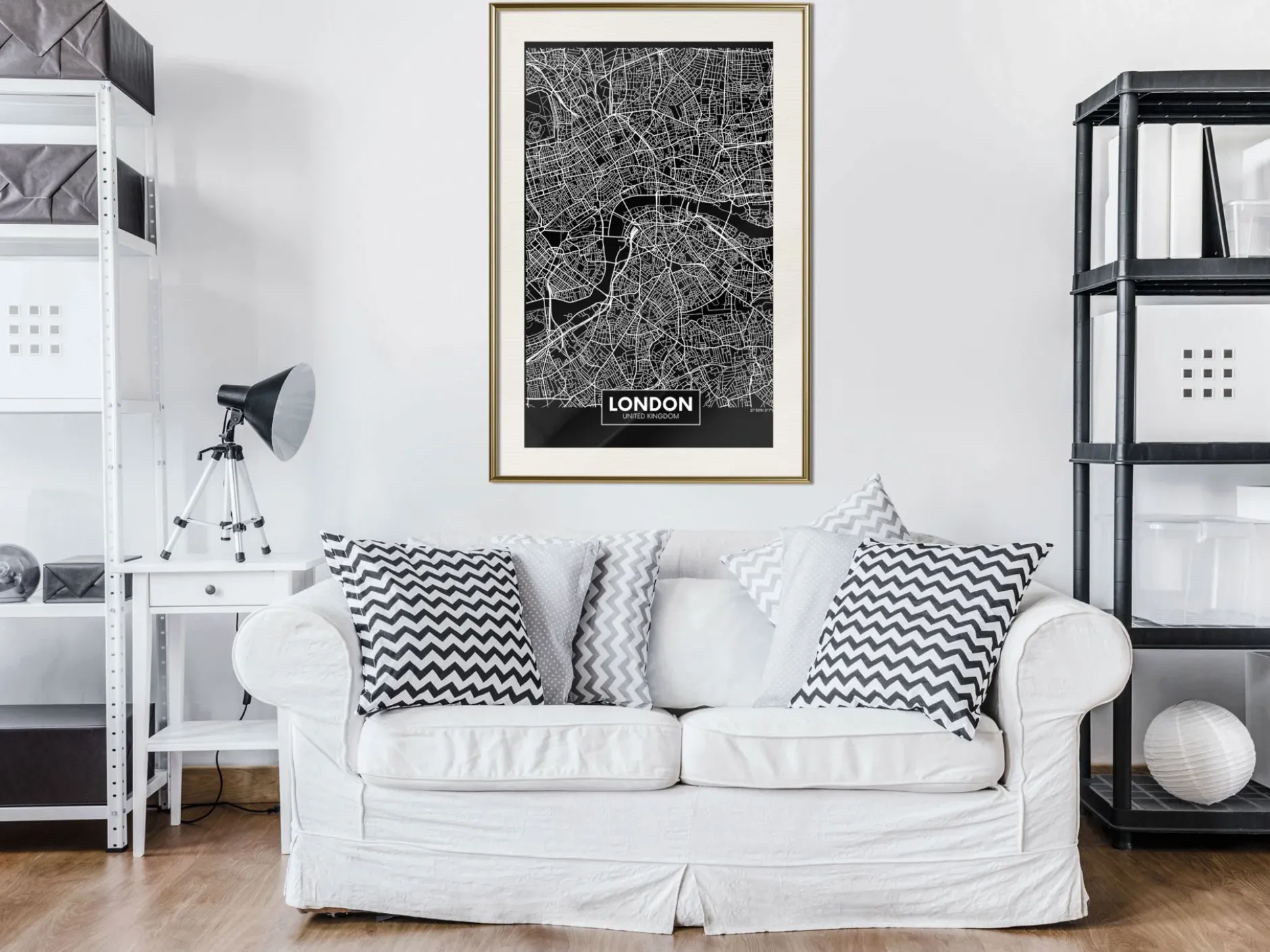 Poster 'City Map: London (Dark)'
