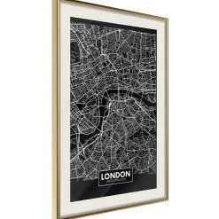 Poster 'City Map: London (Dark)'