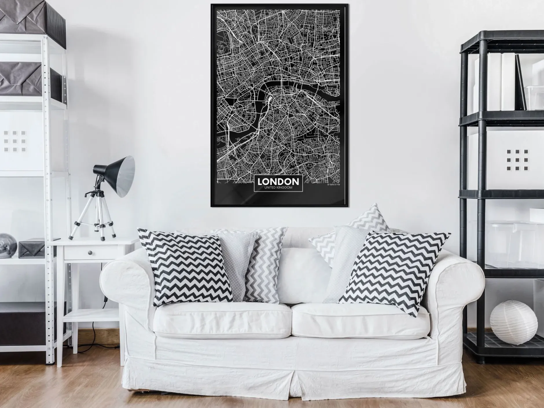 Poster 'City Map: London (Dark)'