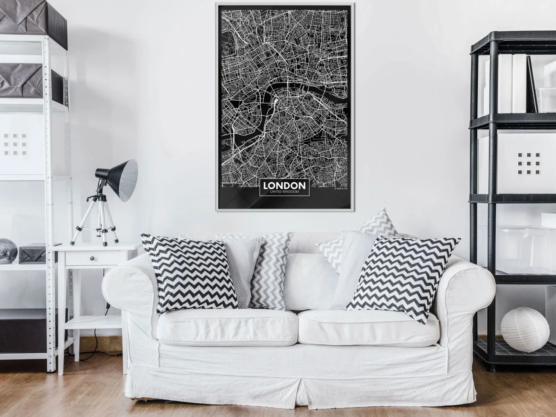Poster 'City Map: London (Dark)'