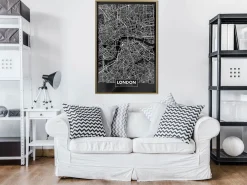 Poster 'City Map: London (Dark)'