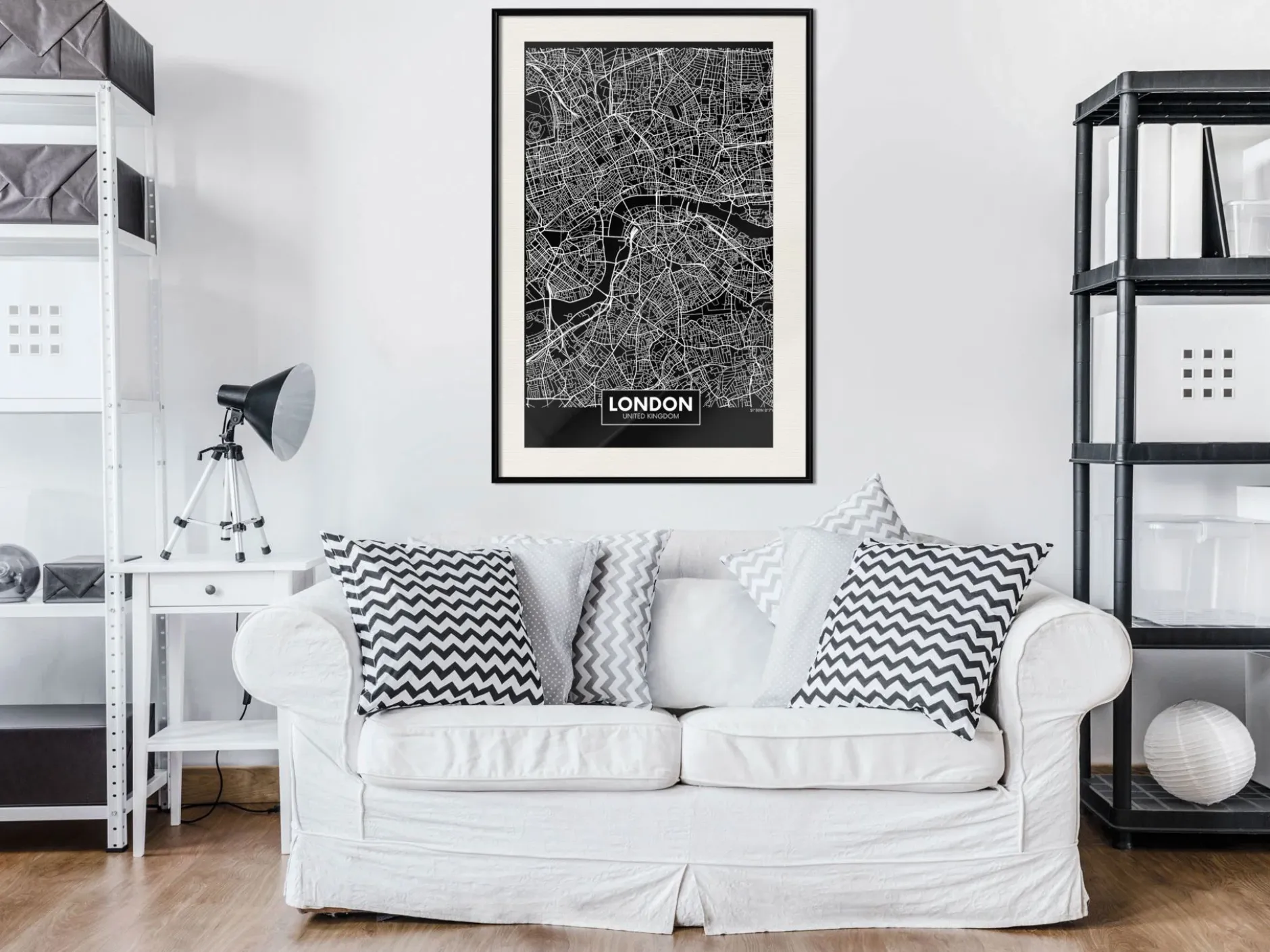 Poster 'City Map: London (Dark)'