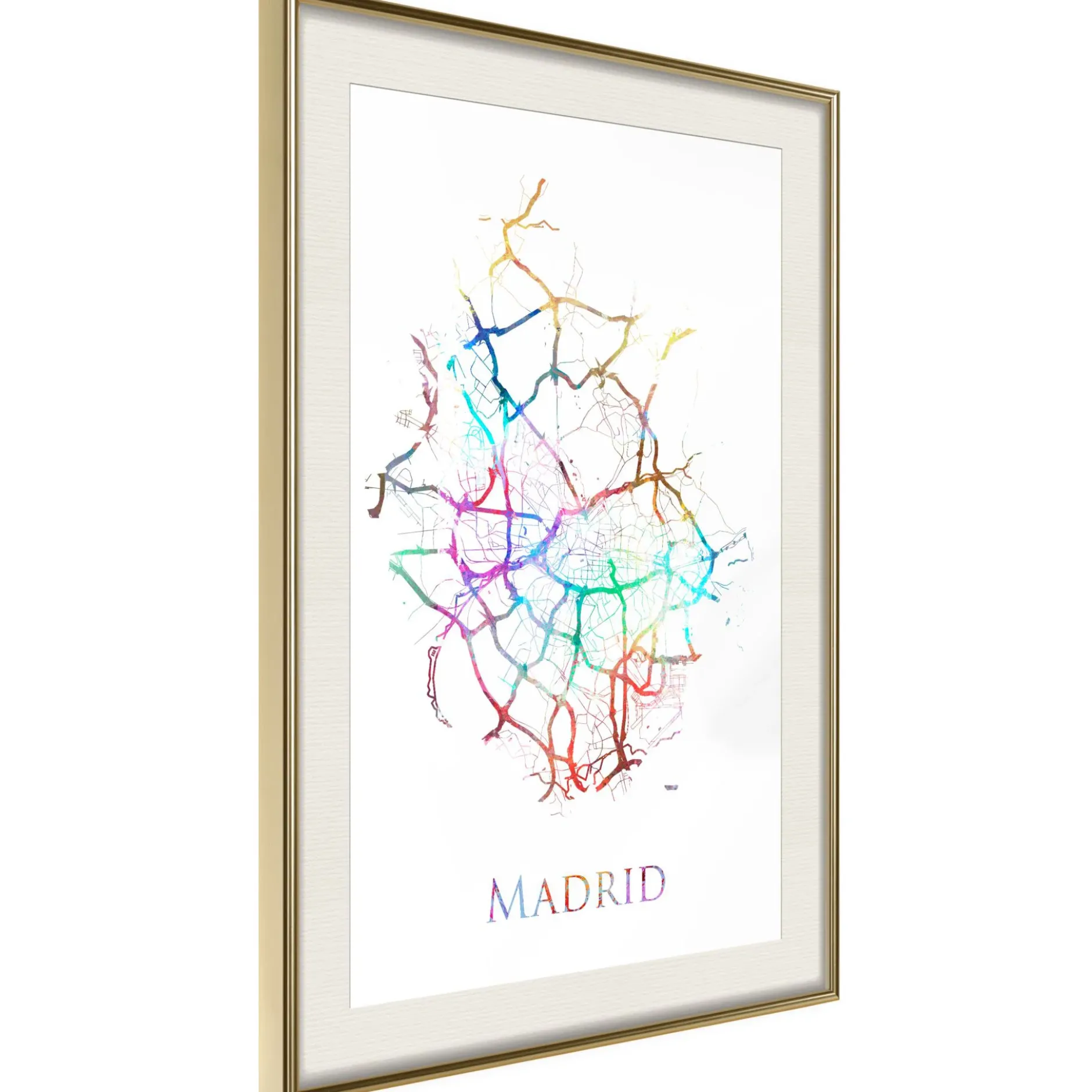 Poster 'City Map: Madrid (Colour)'