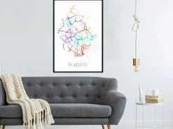 Poster 'City Map: Madrid (Colour)'