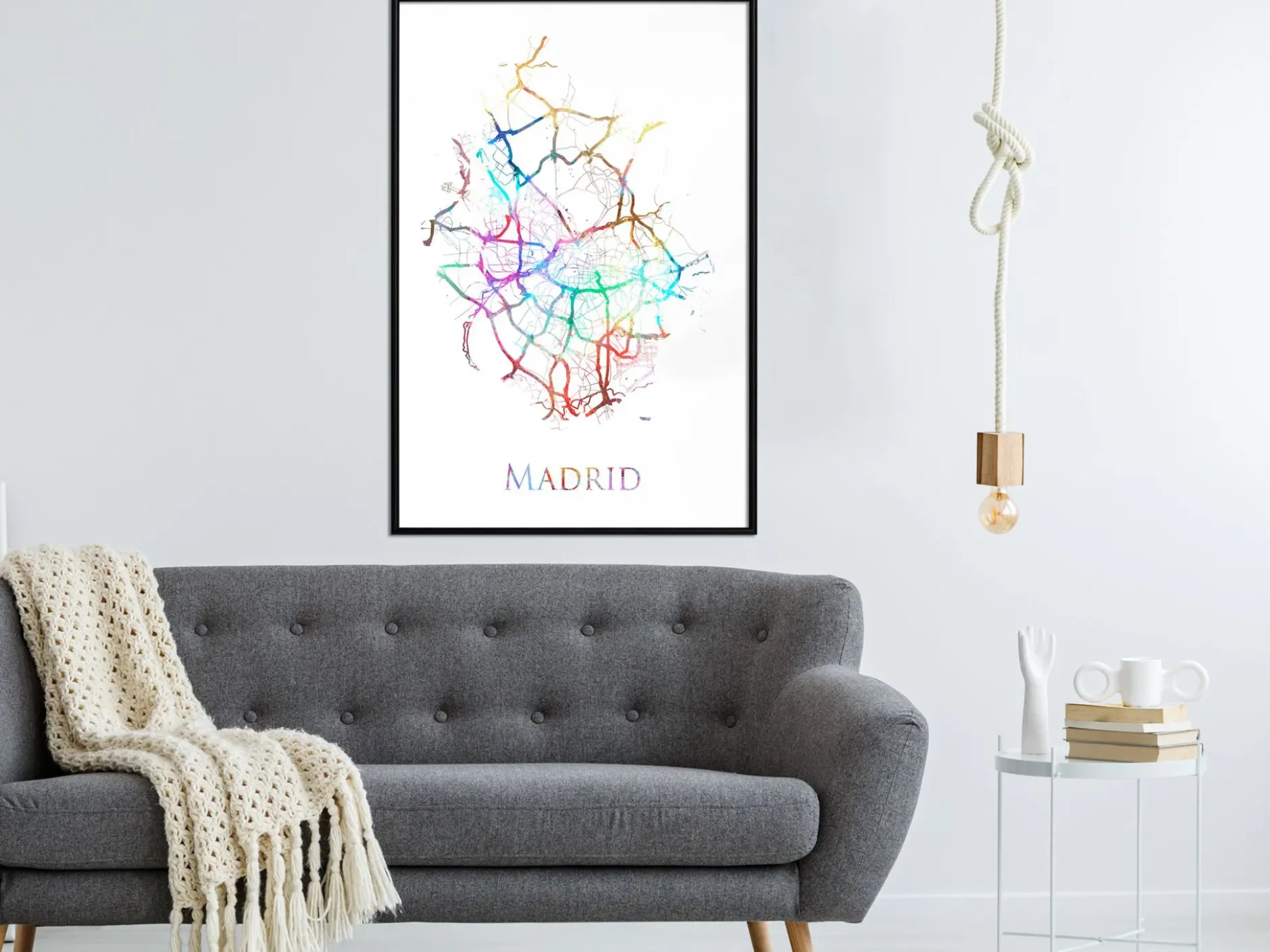 Poster 'City Map: Madrid (Colour)'