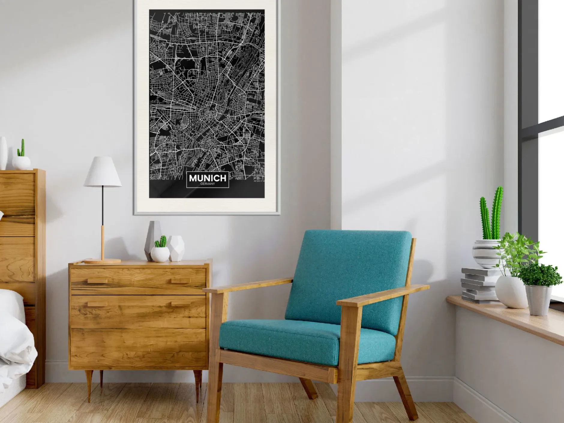 Poster 'City Map: Munich (Dark)'