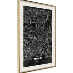 Poster 'City Map: Munich (Dark)'