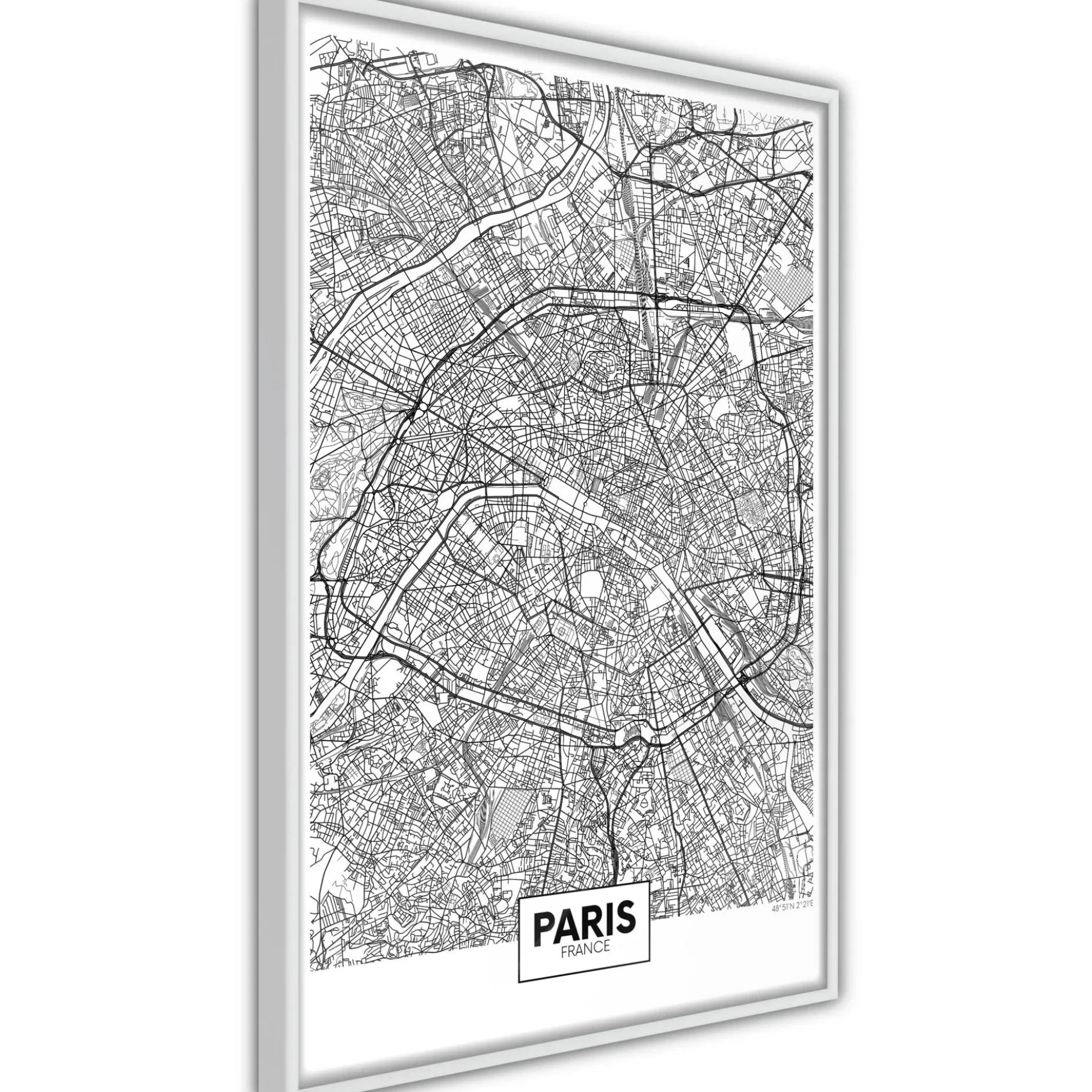 Poster 'City Map: Paris'