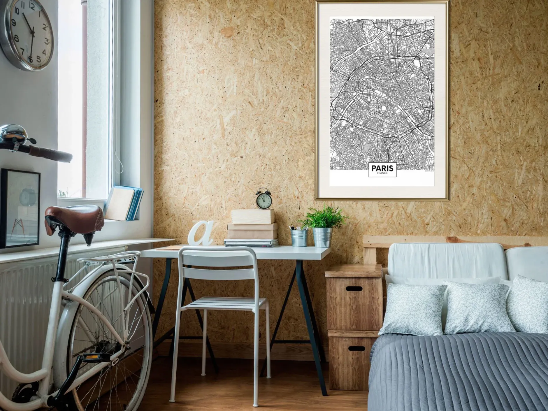 Poster 'City Map: Paris'