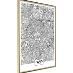 Poster 'City Map: Paris'