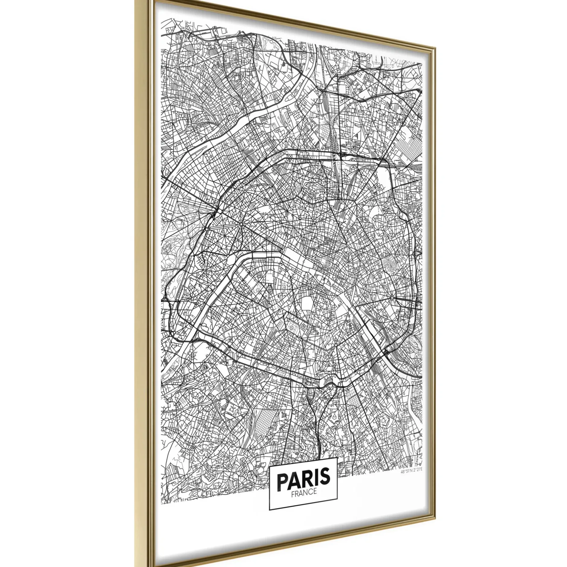 Poster 'City Map: Paris'