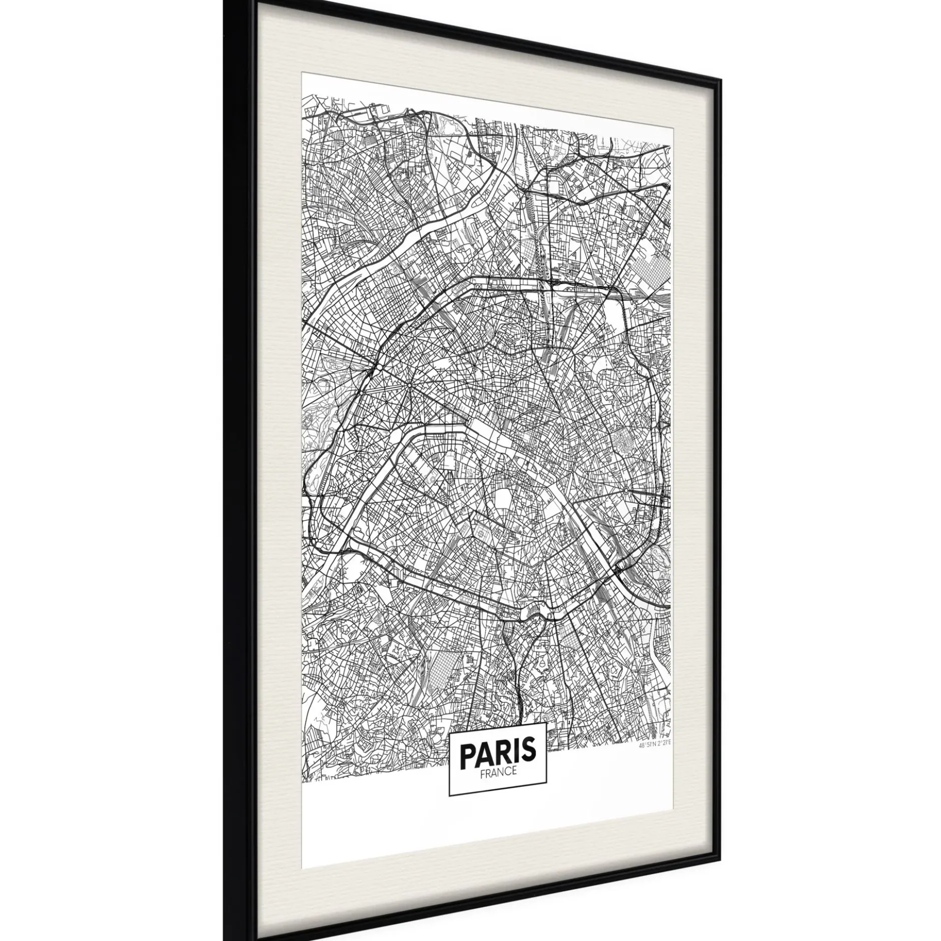 Poster 'City Map: Paris'