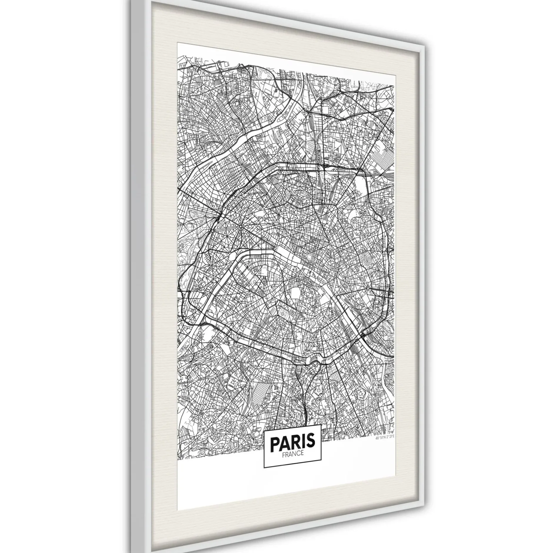 Poster 'City Map: Paris'