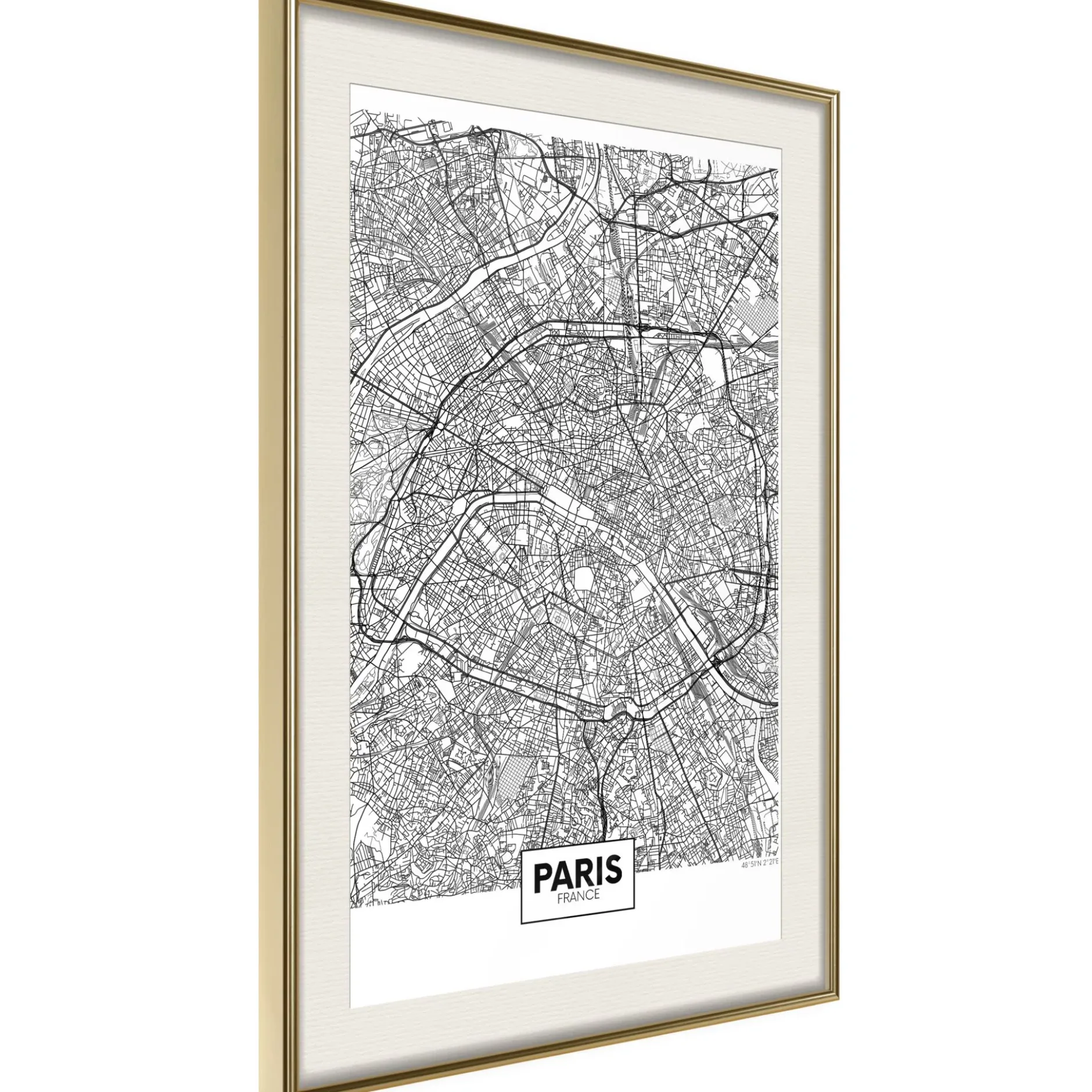 Poster 'City Map: Paris'