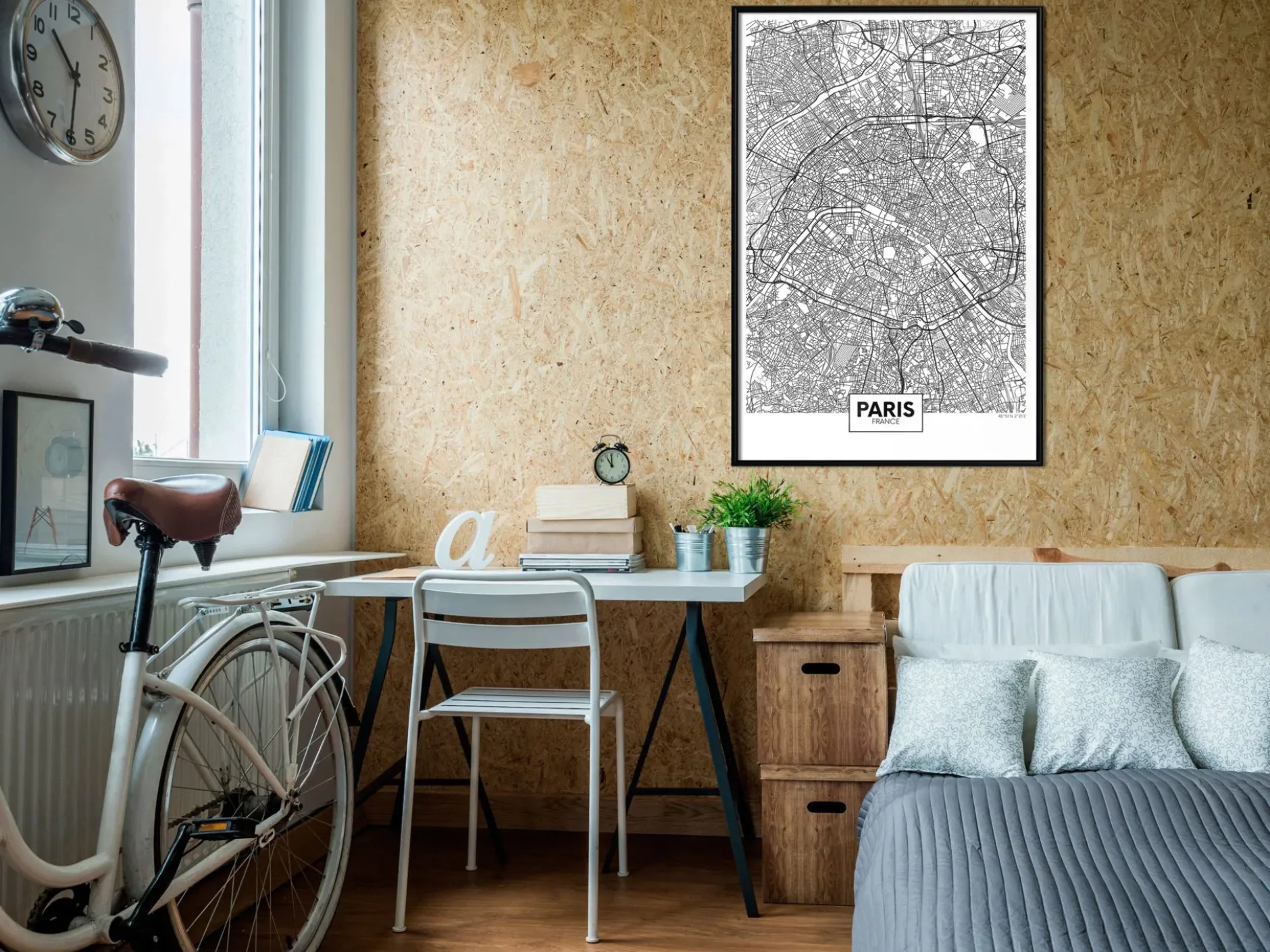Poster 'City Map: Paris'