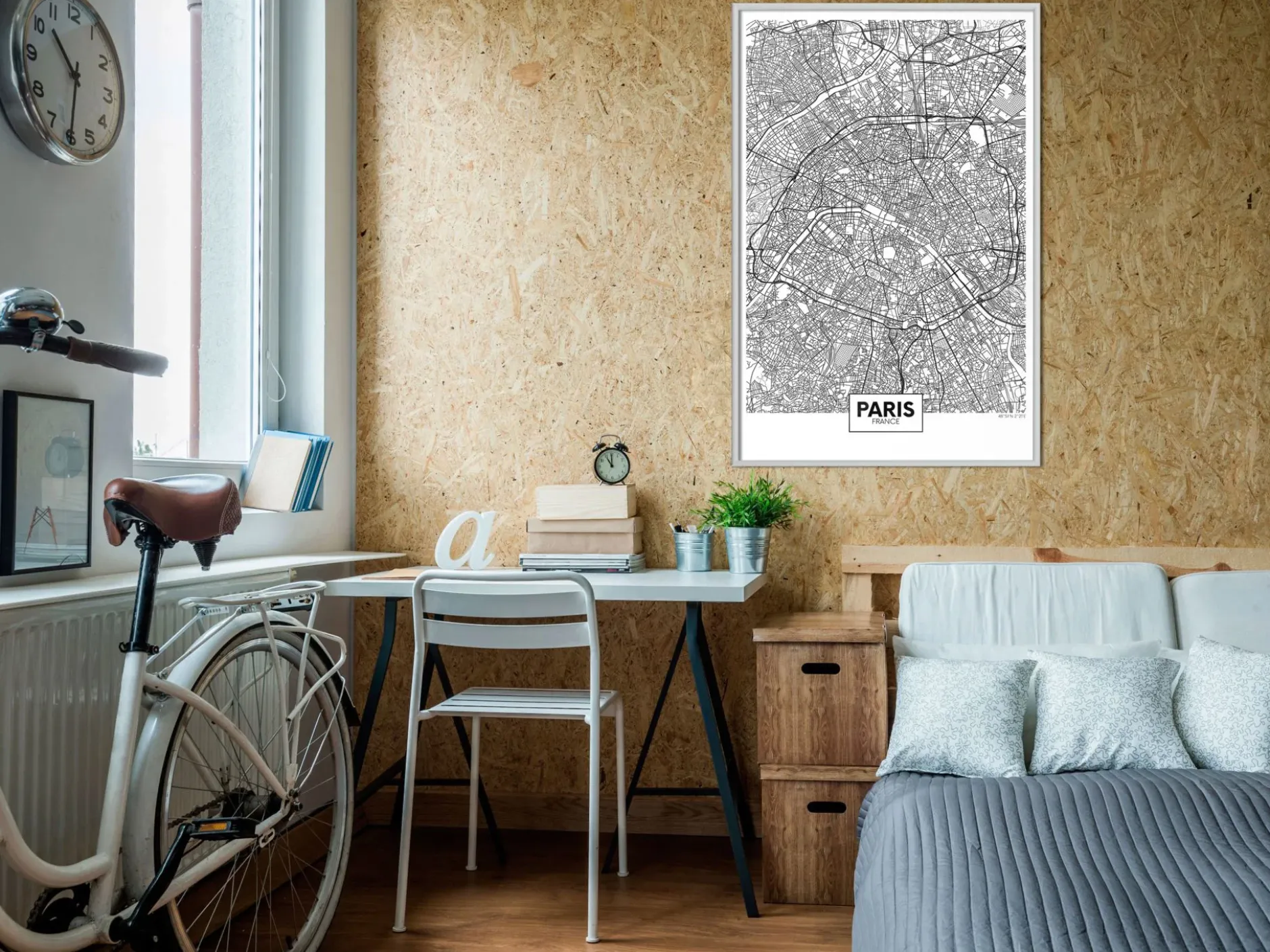 Poster 'City Map: Paris'