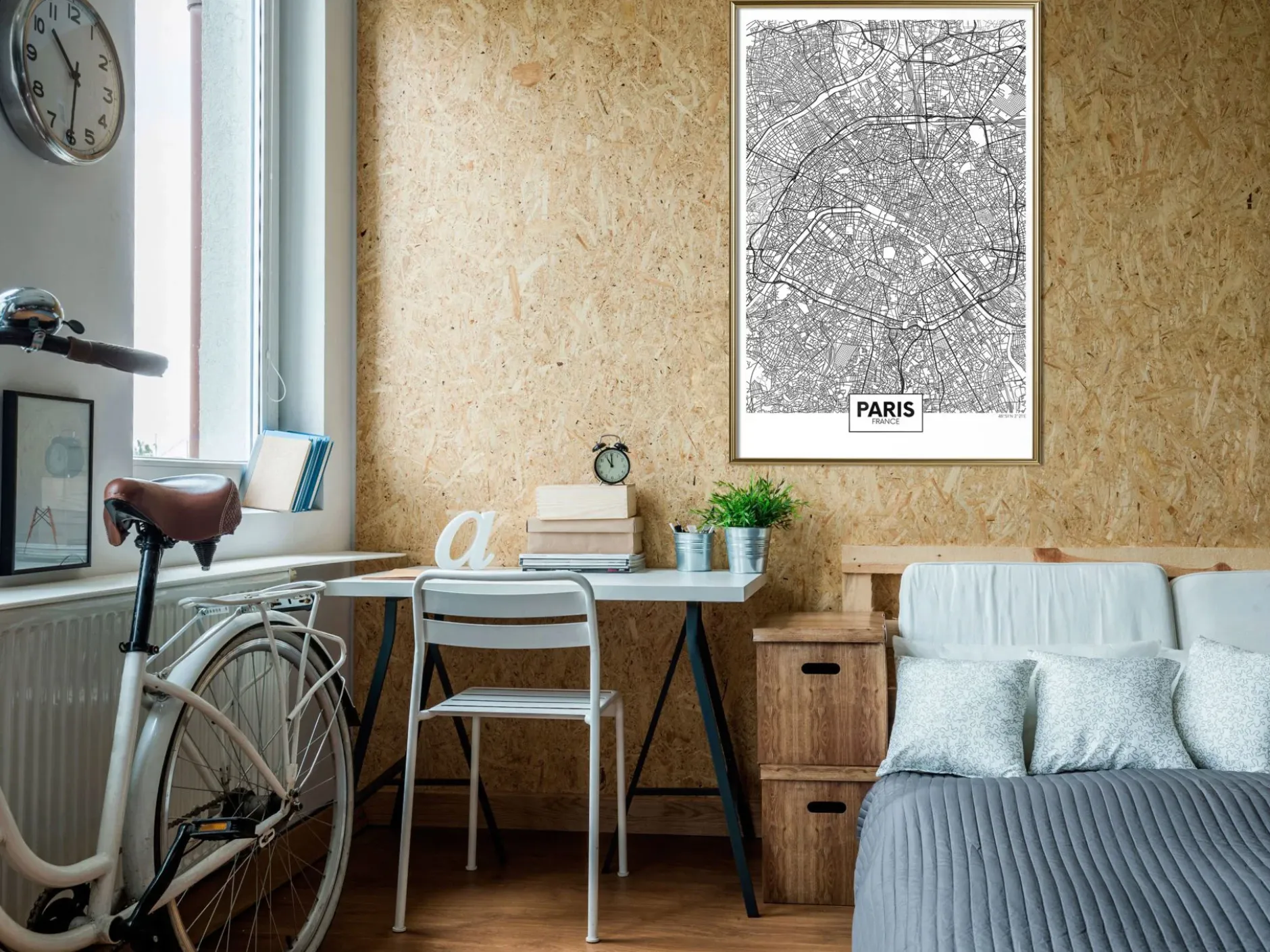 Poster 'City Map: Paris'