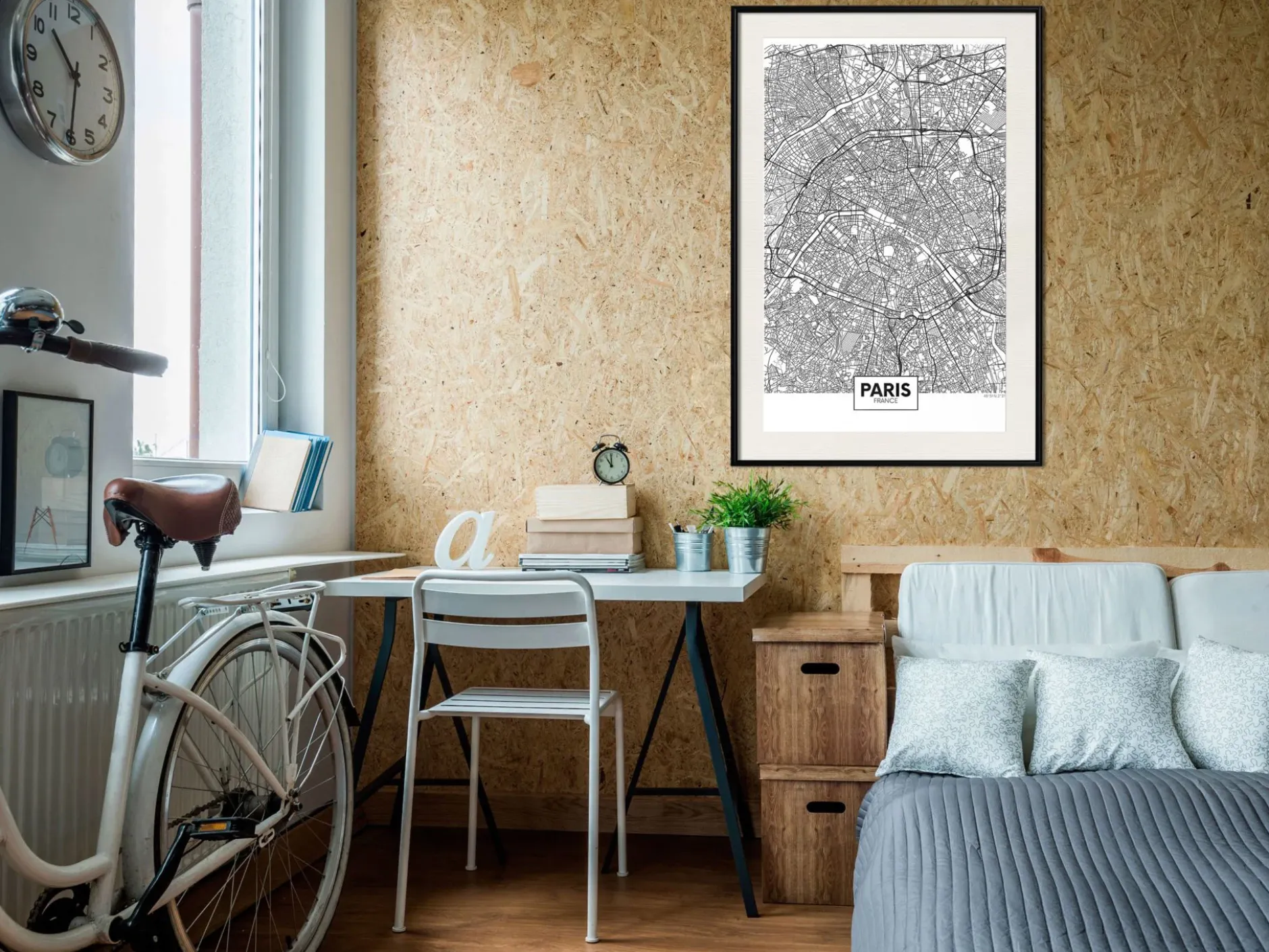 Poster 'City Map: Paris'
