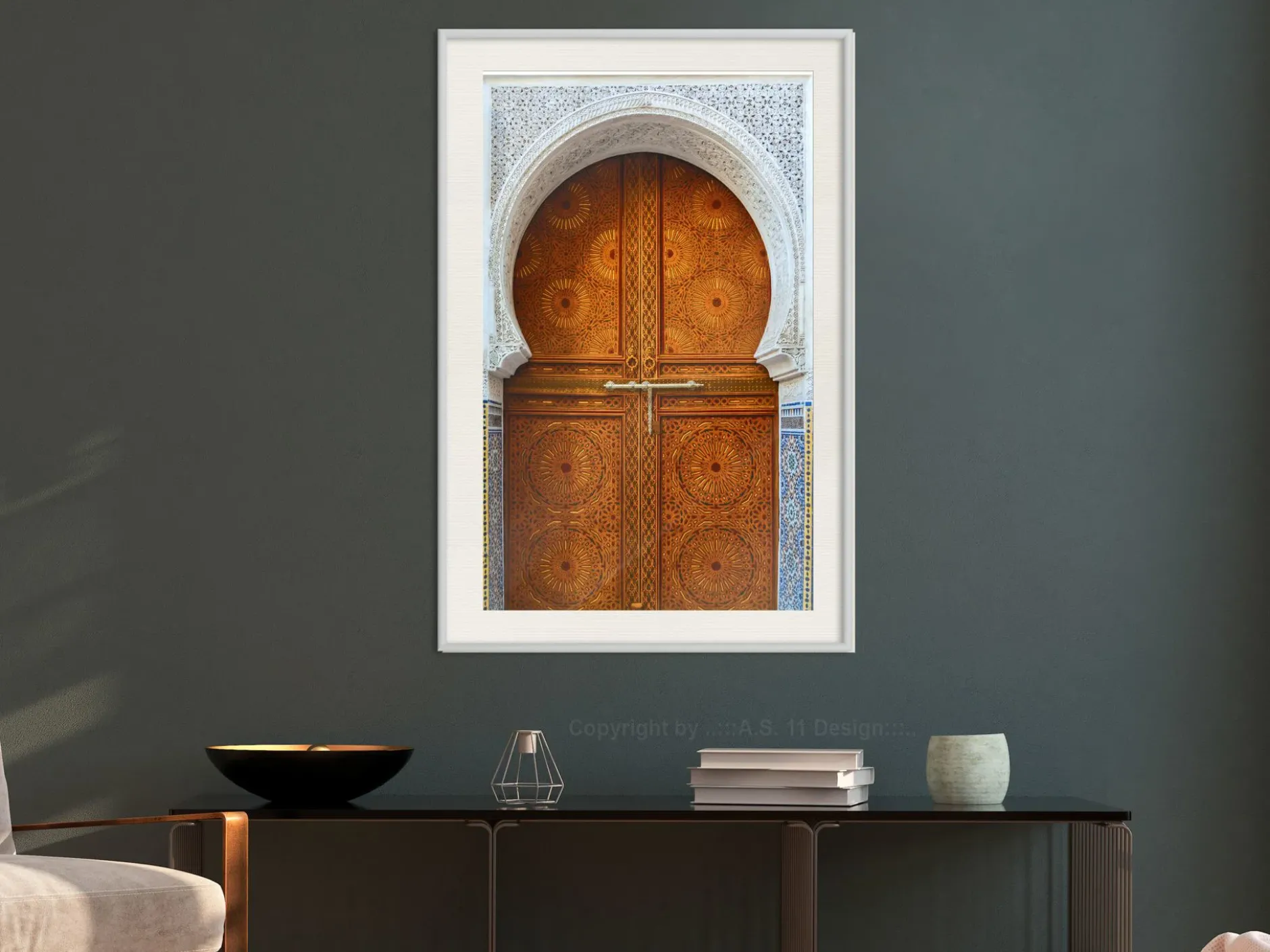 Poster 'Closed Passage (Brown)'