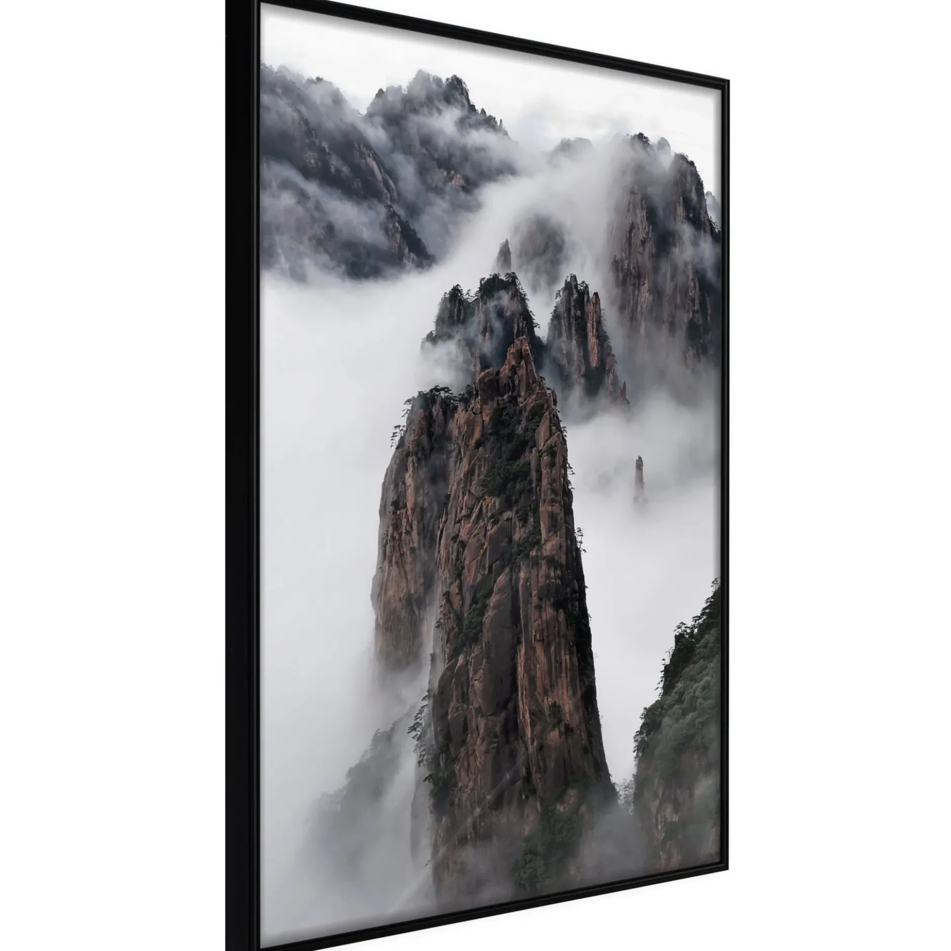 Poster 'Clouds Pierced by Mountain Peaks'