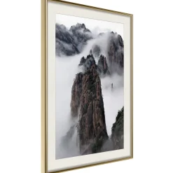 Poster 'Clouds Pierced by Mountain Peaks'