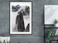 Poster 'Clouds Pierced by Mountain Peaks'