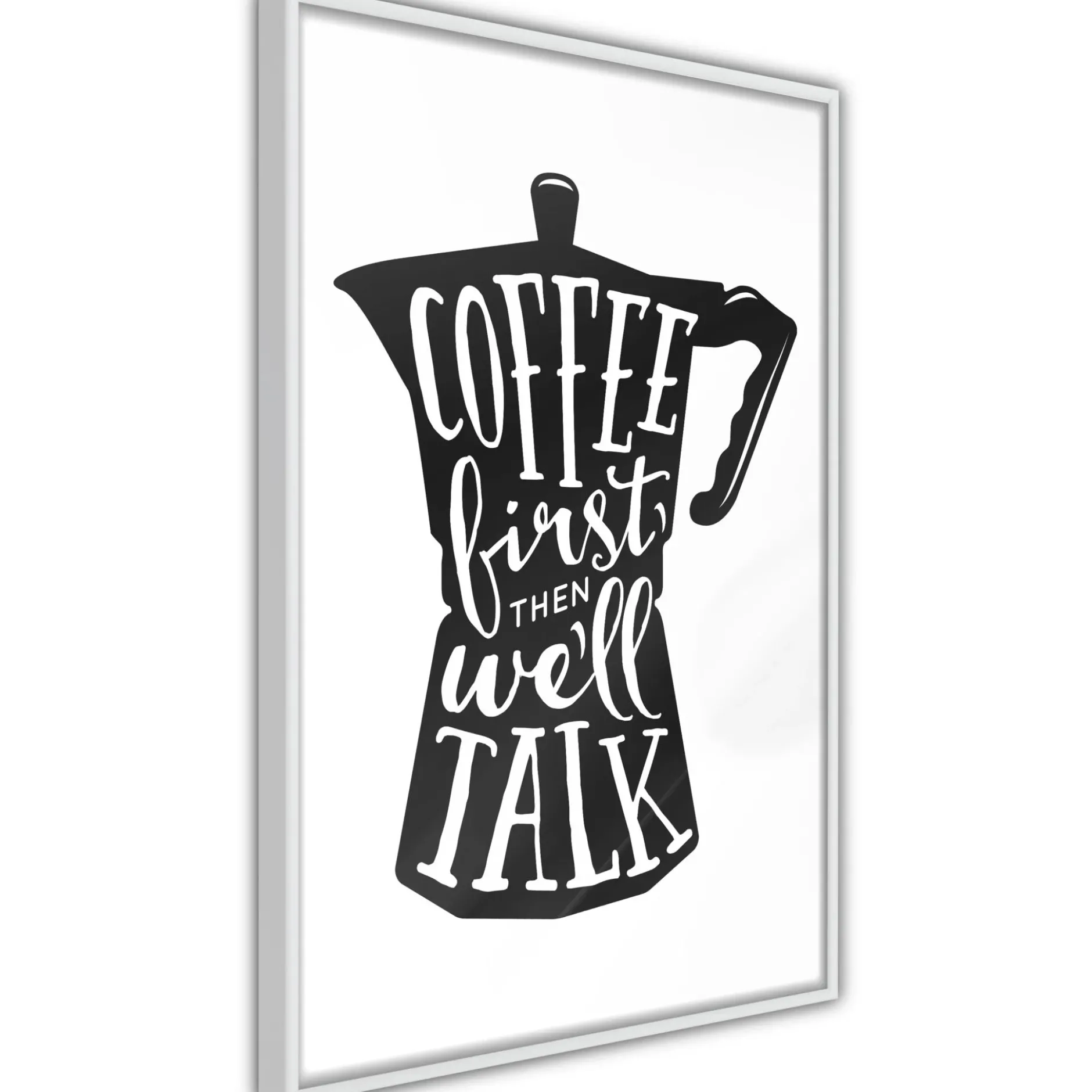 Poster 'Coffee First'