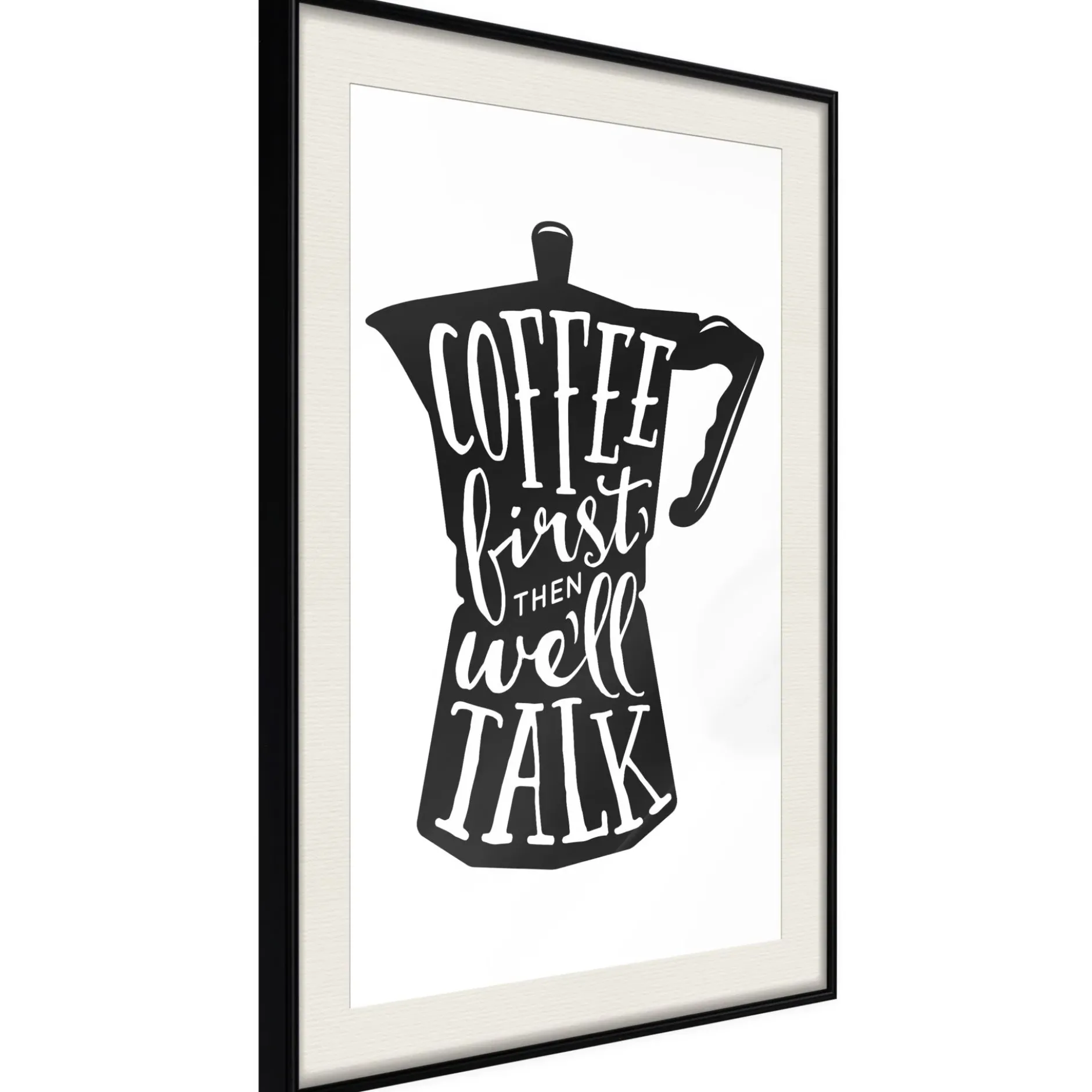 Poster 'Coffee First'