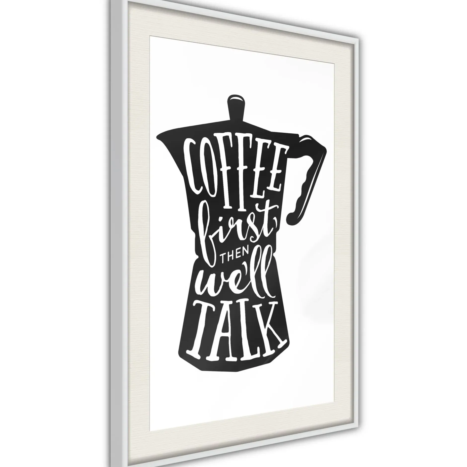 Poster 'Coffee First'
