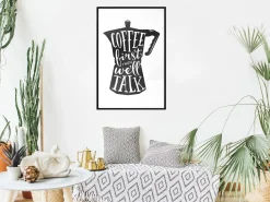 Poster 'Coffee First'