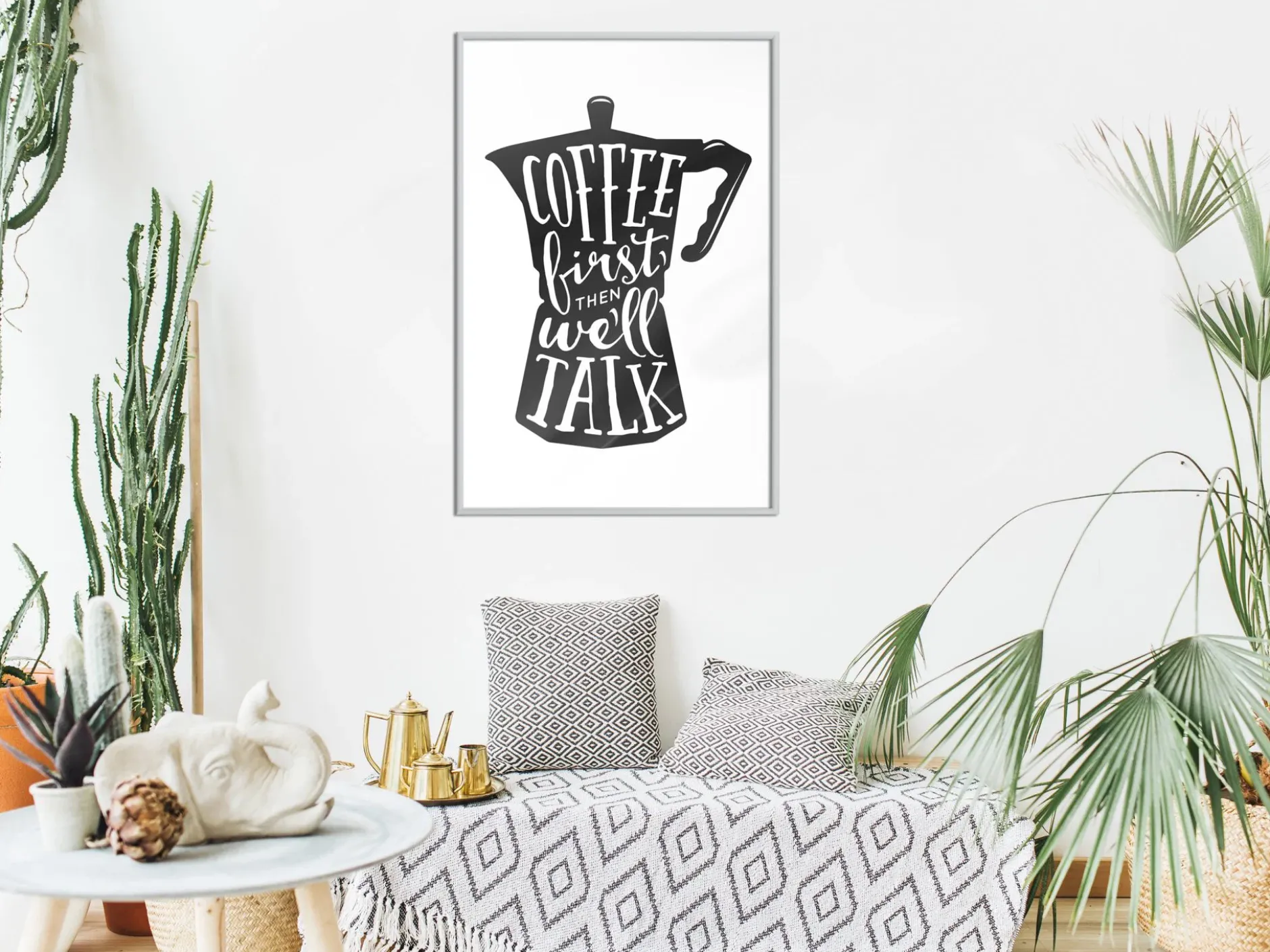 Poster 'Coffee First'