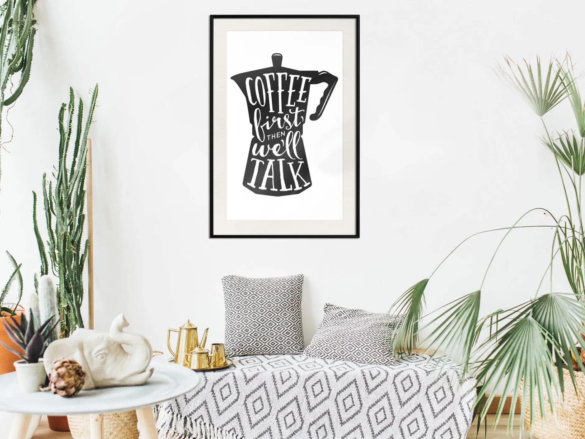 Poster 'Coffee First'