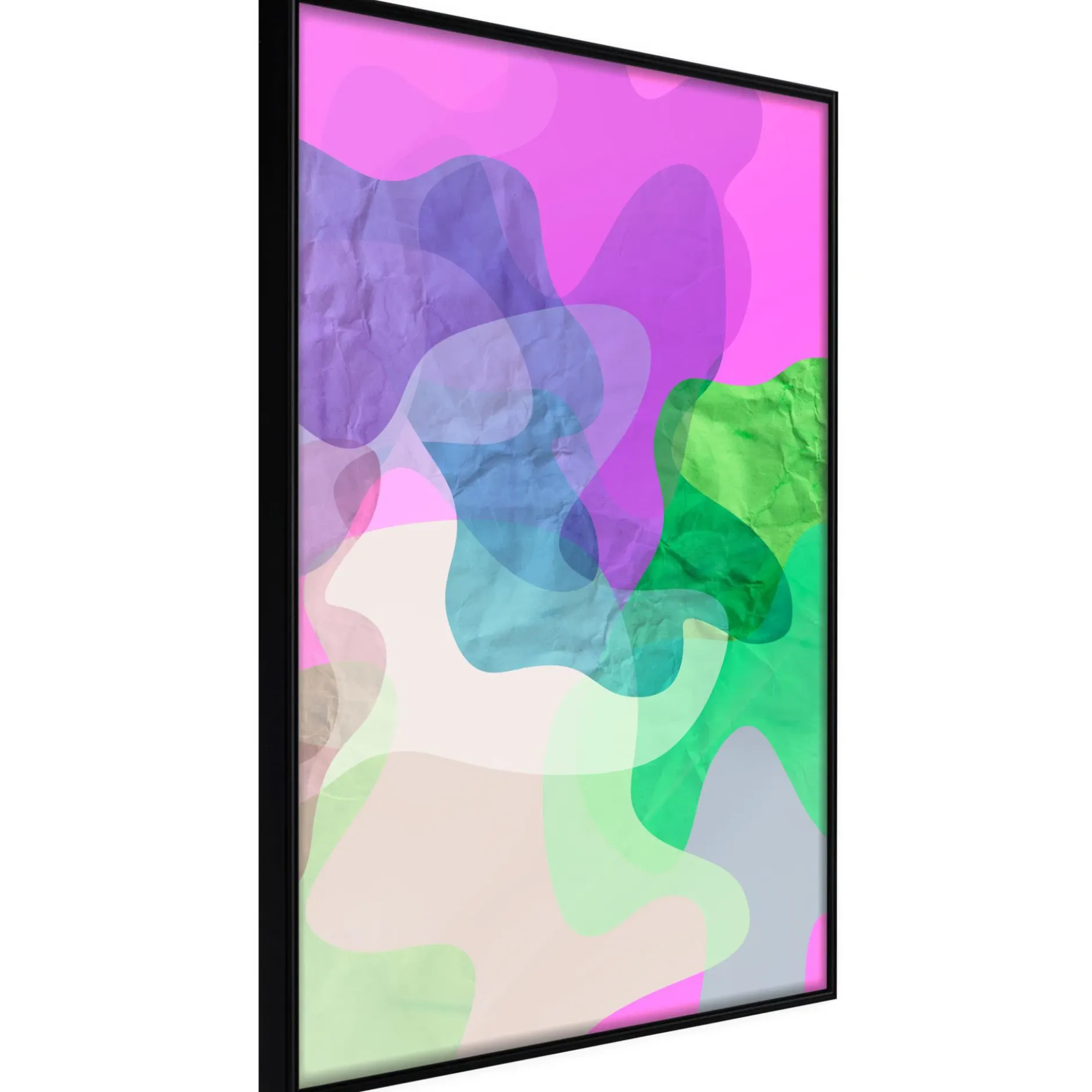 Poster 'Colourful Camouflage (Pink)'