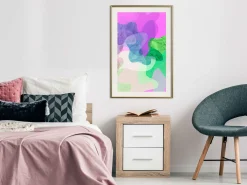 Poster 'Colourful Camouflage (Pink)'