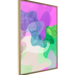 Poster 'Colourful Camouflage (Pink)'