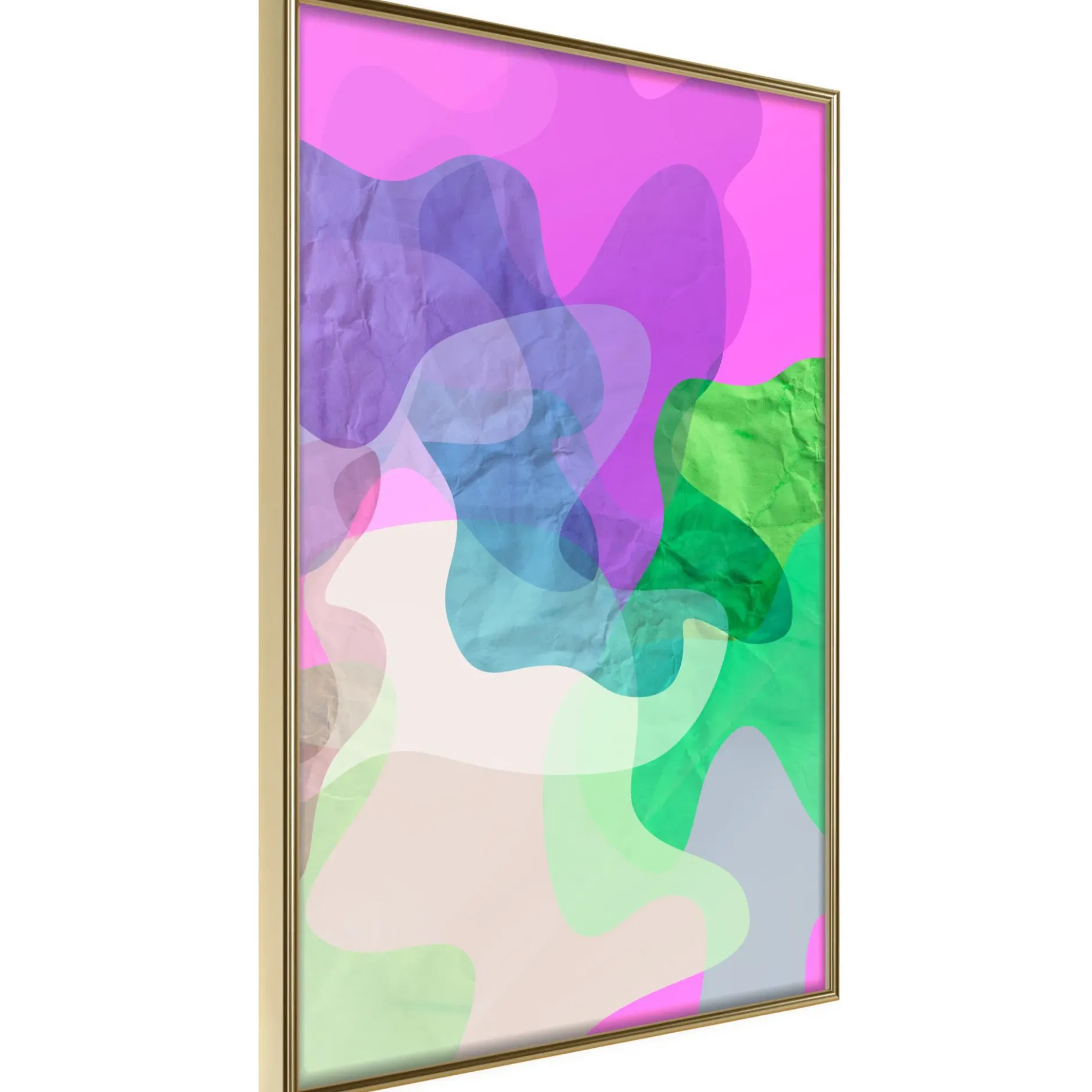 Poster 'Colourful Camouflage (Pink)'
