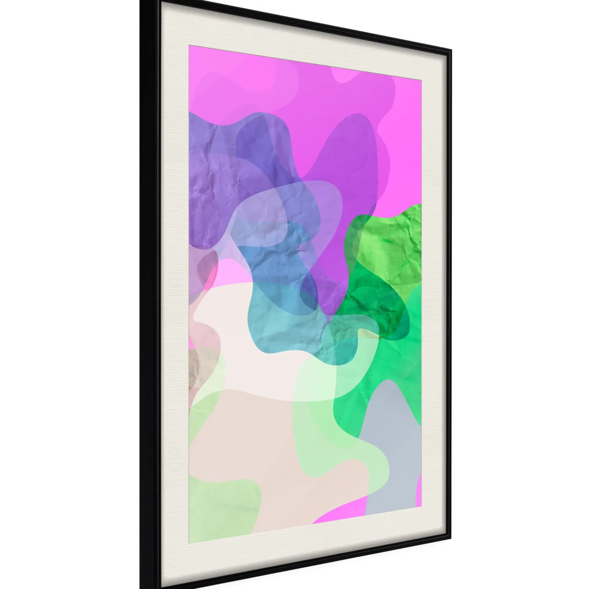 Poster 'Colourful Camouflage (Pink)'