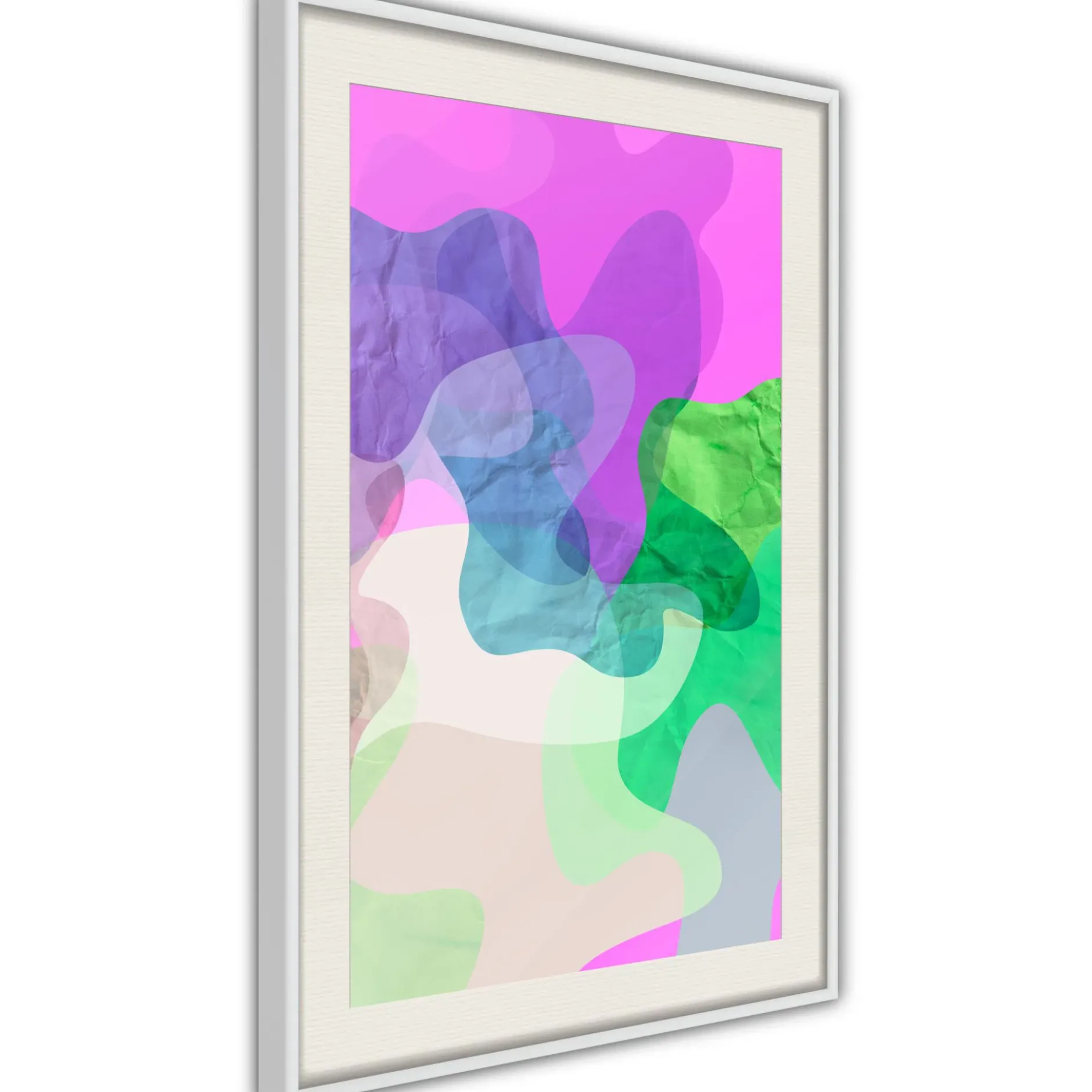 Poster 'Colourful Camouflage (Pink)'