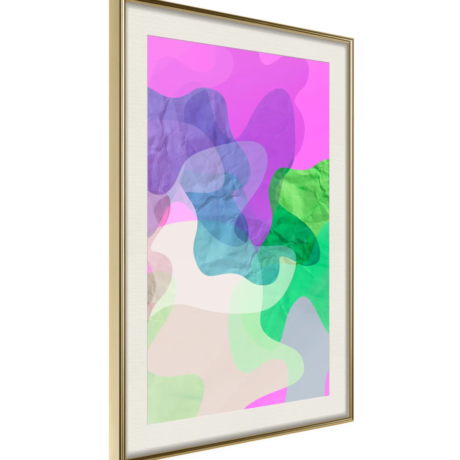 Poster 'Colourful Camouflage (Pink)'