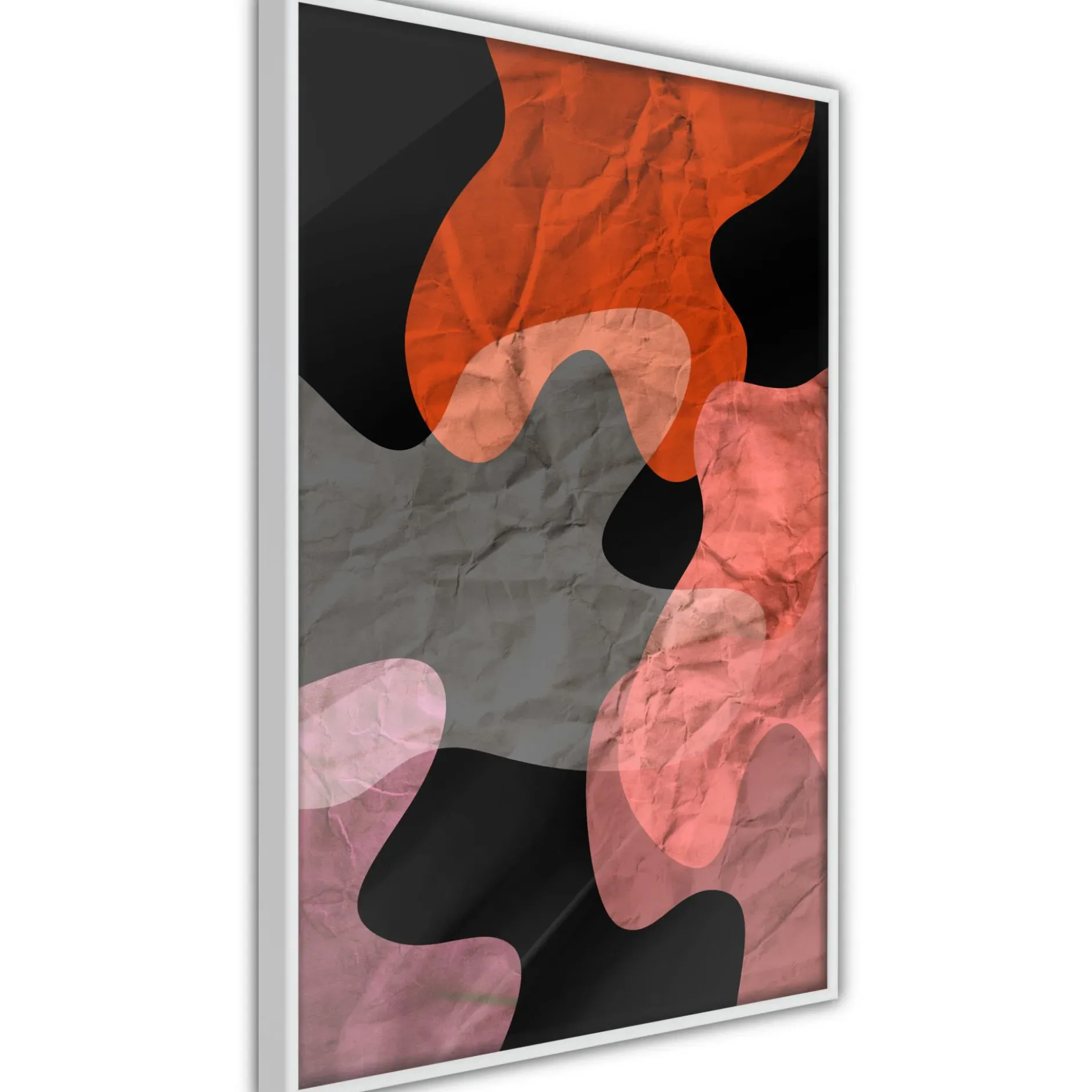 Poster 'Colourful Camouflage (Orange)'