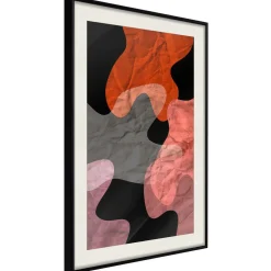 Poster 'Colourful Camouflage (Orange)'