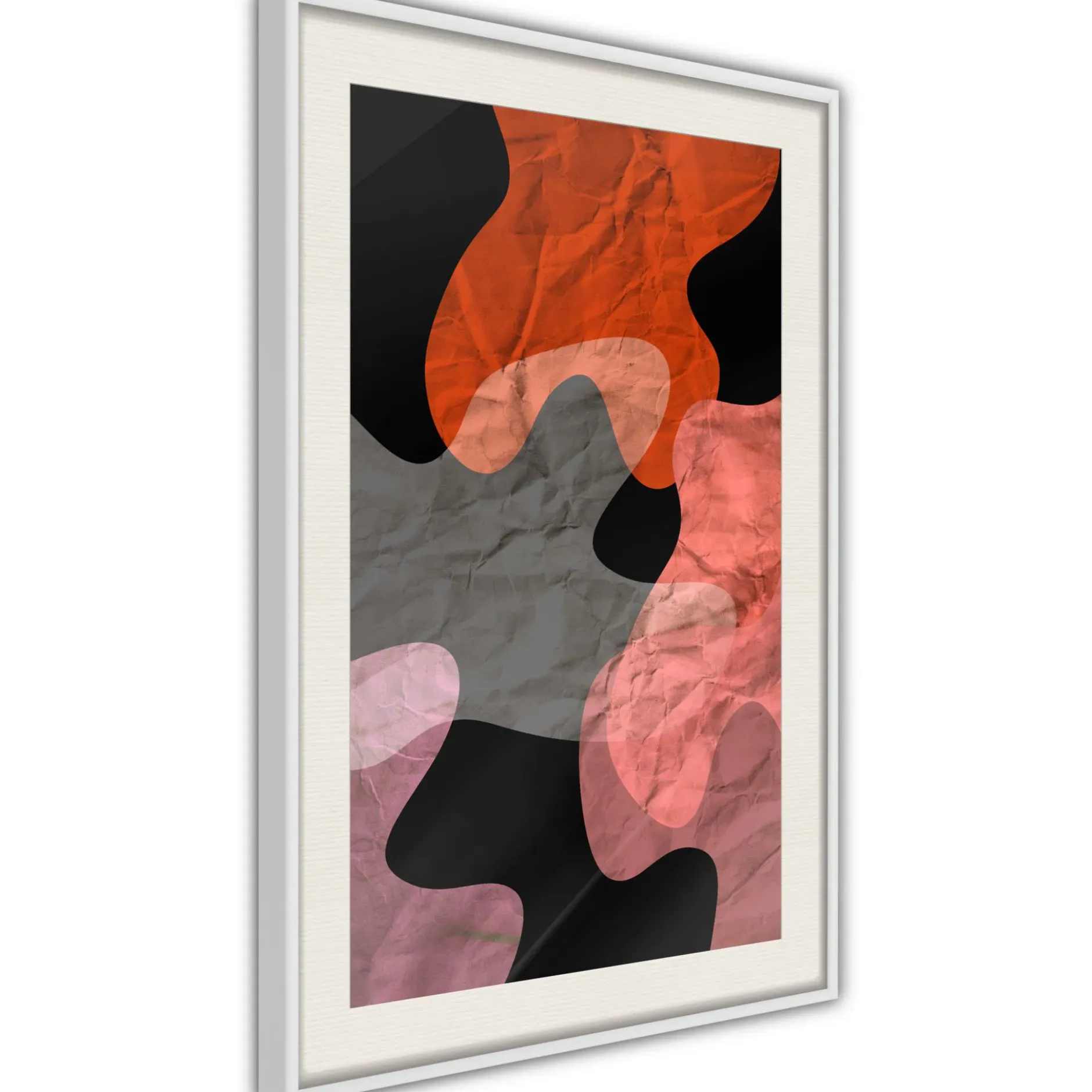 Poster 'Colourful Camouflage (Orange)'