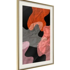 Poster 'Colourful Camouflage (Orange)'