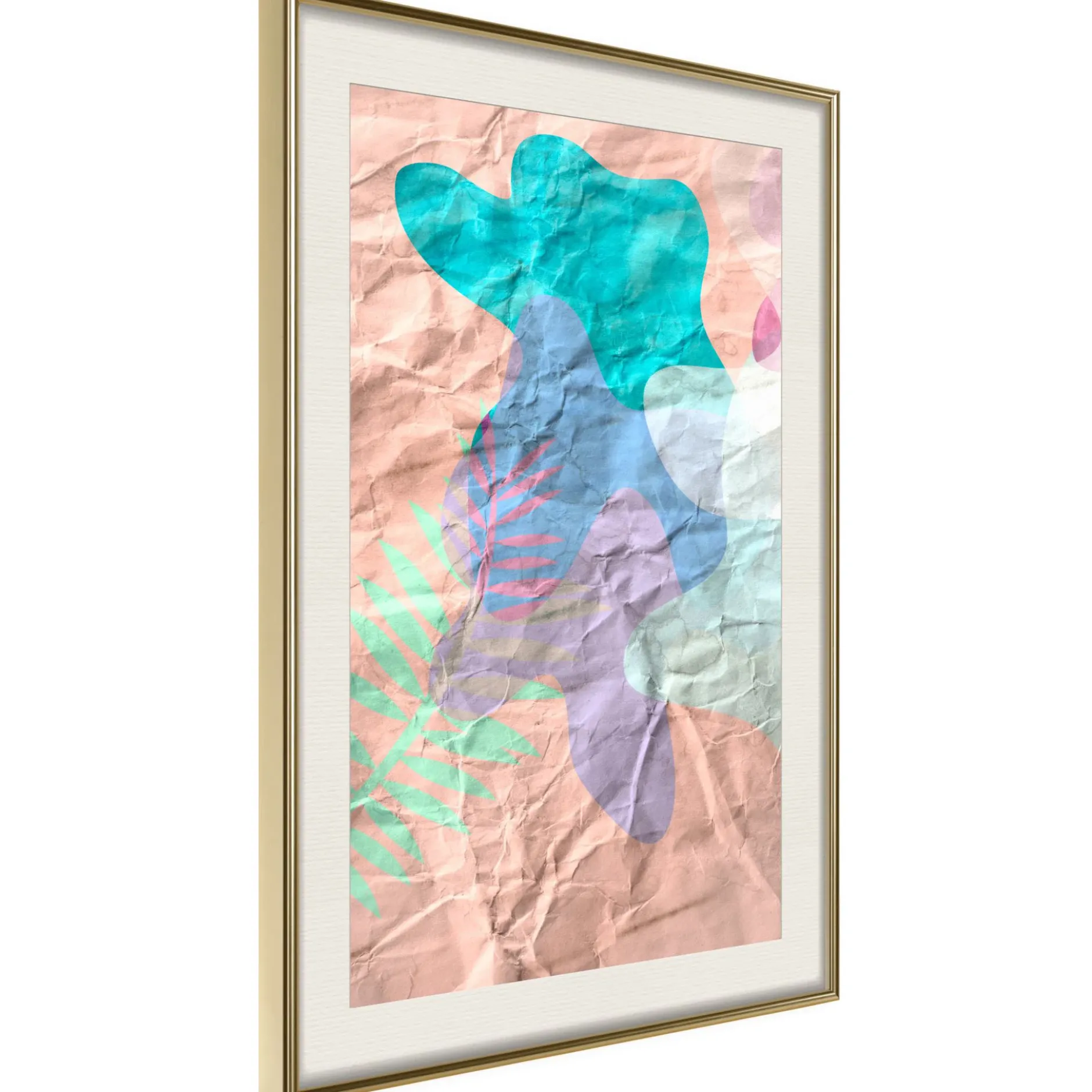 Poster 'Colourful Camouflage (Peach)'