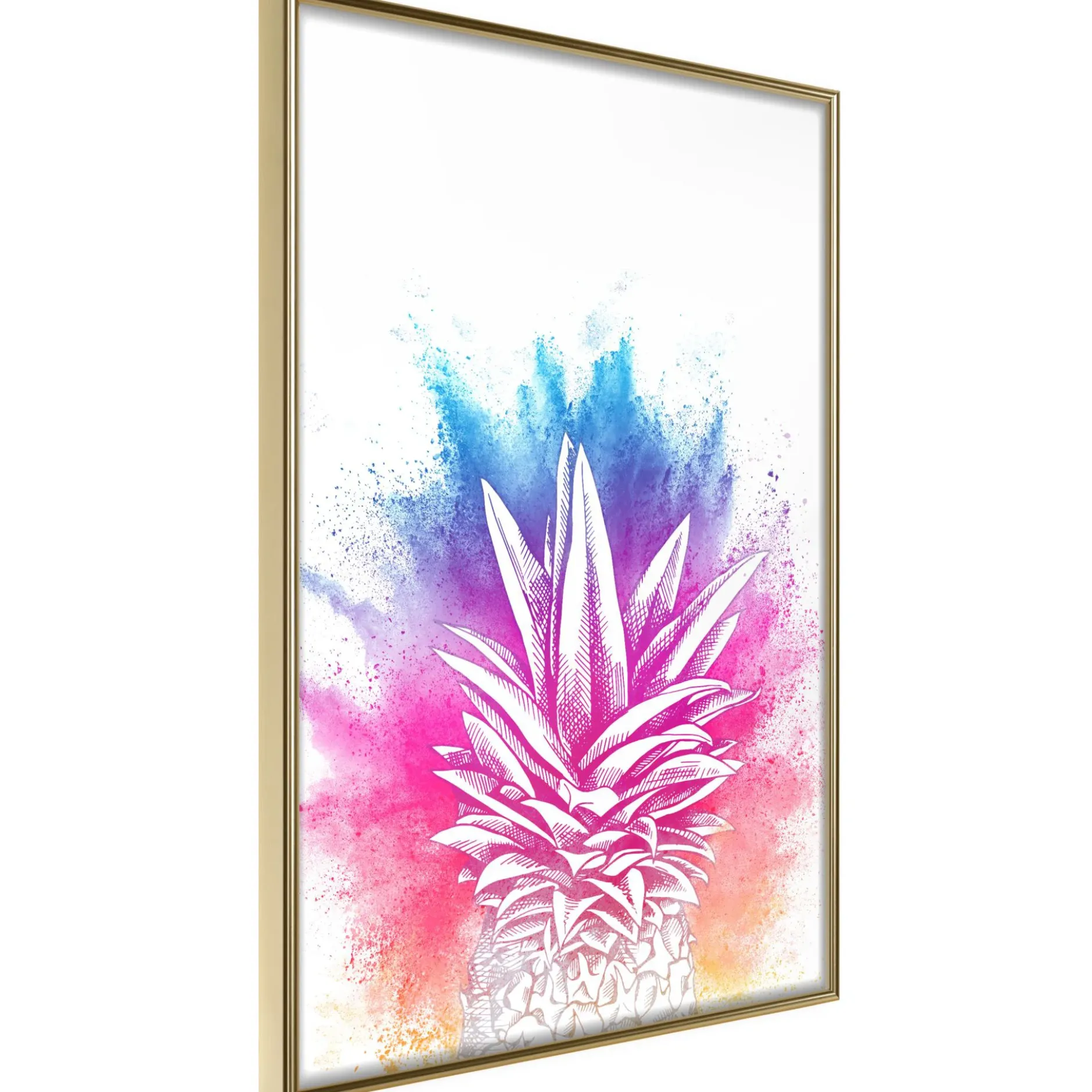 Poster 'Colourful Pineapple'