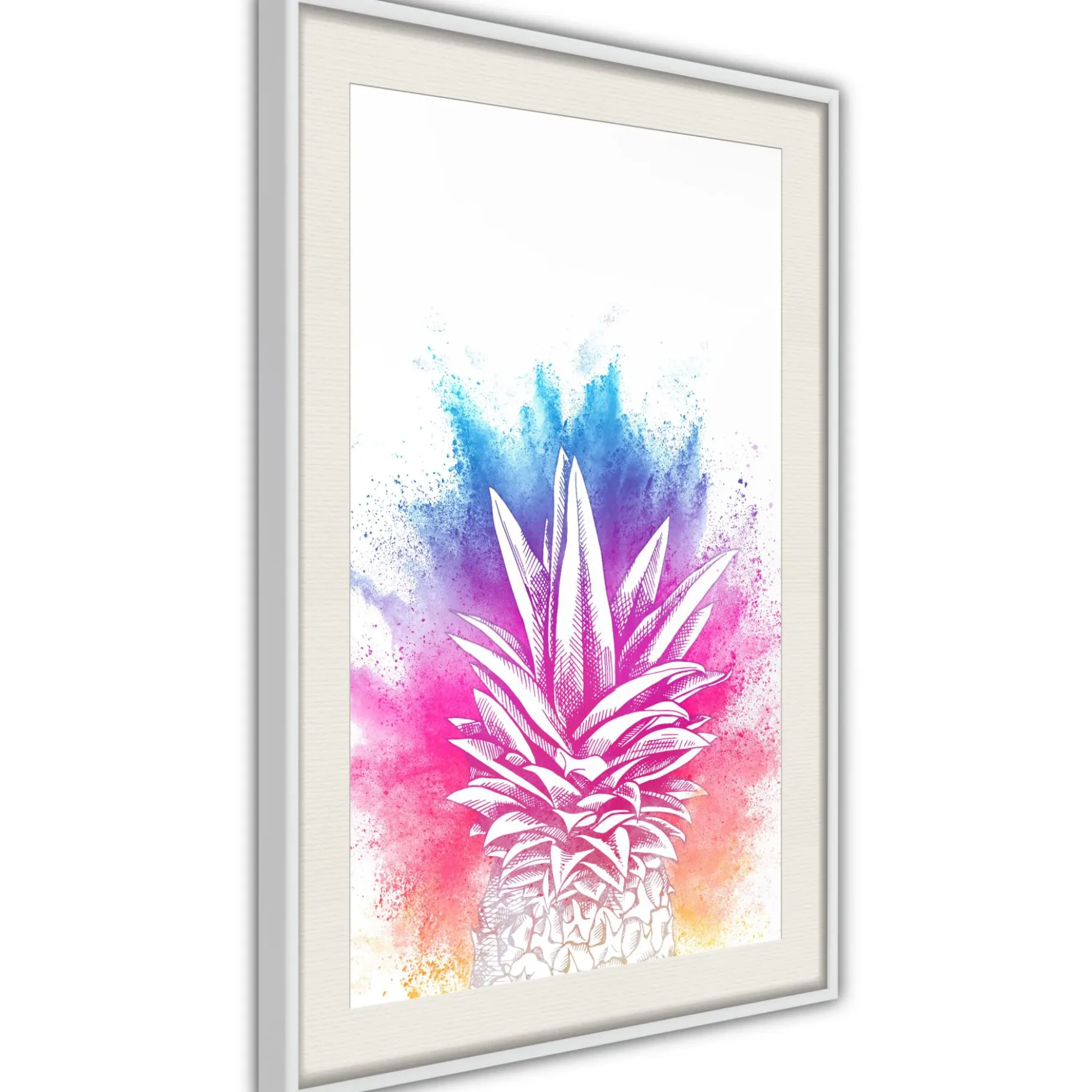 Poster 'Colourful Pineapple'