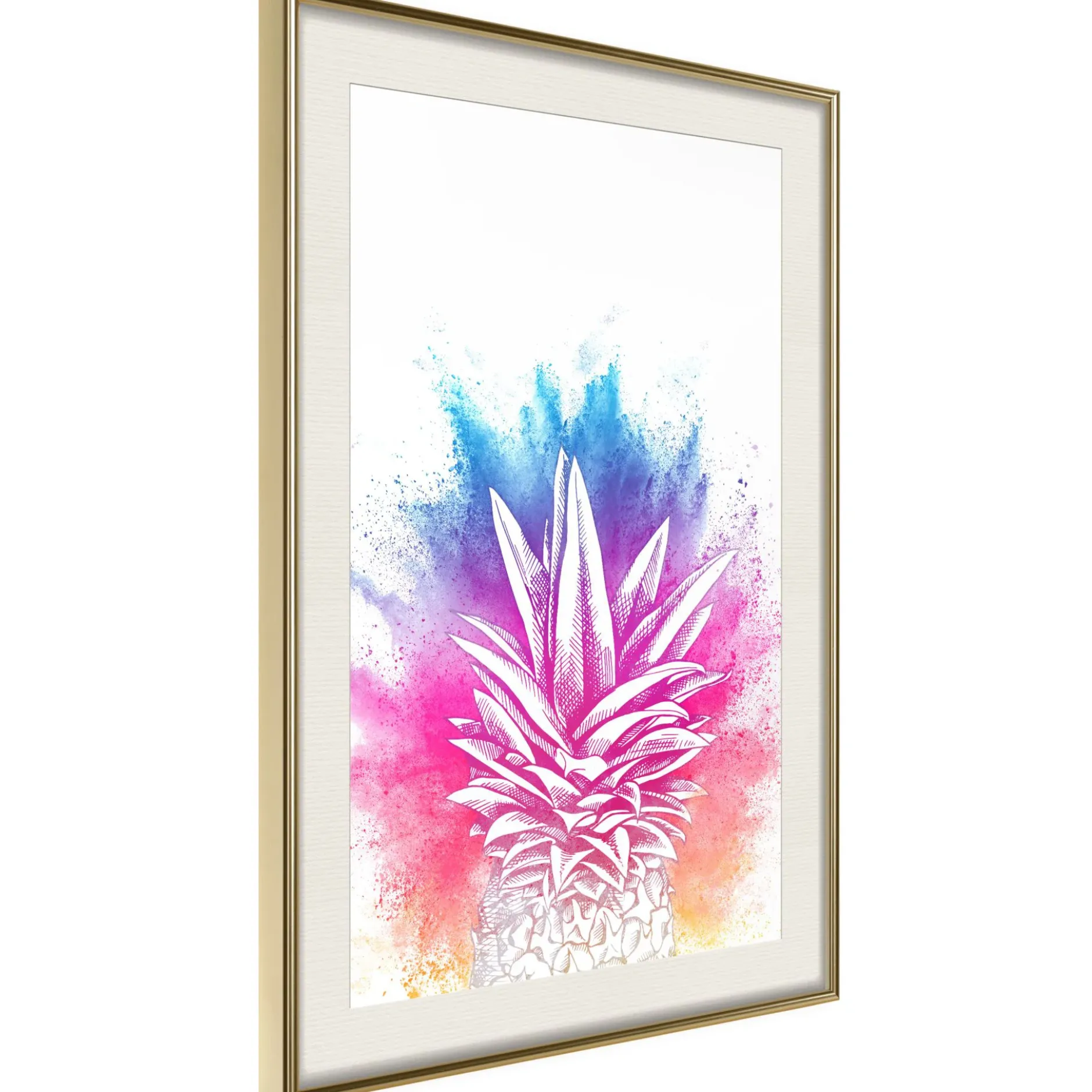 Poster 'Colourful Pineapple'