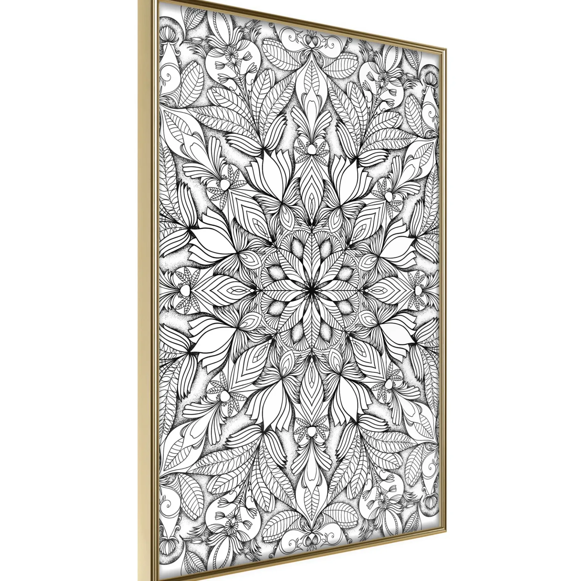 Poster 'Colourless Mandala'