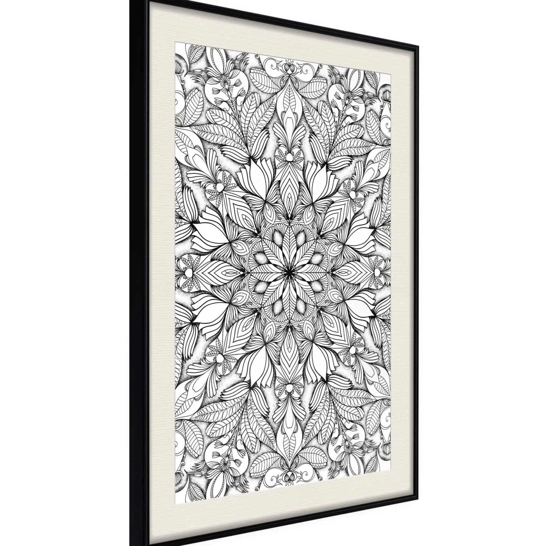 Poster 'Colourless Mandala'