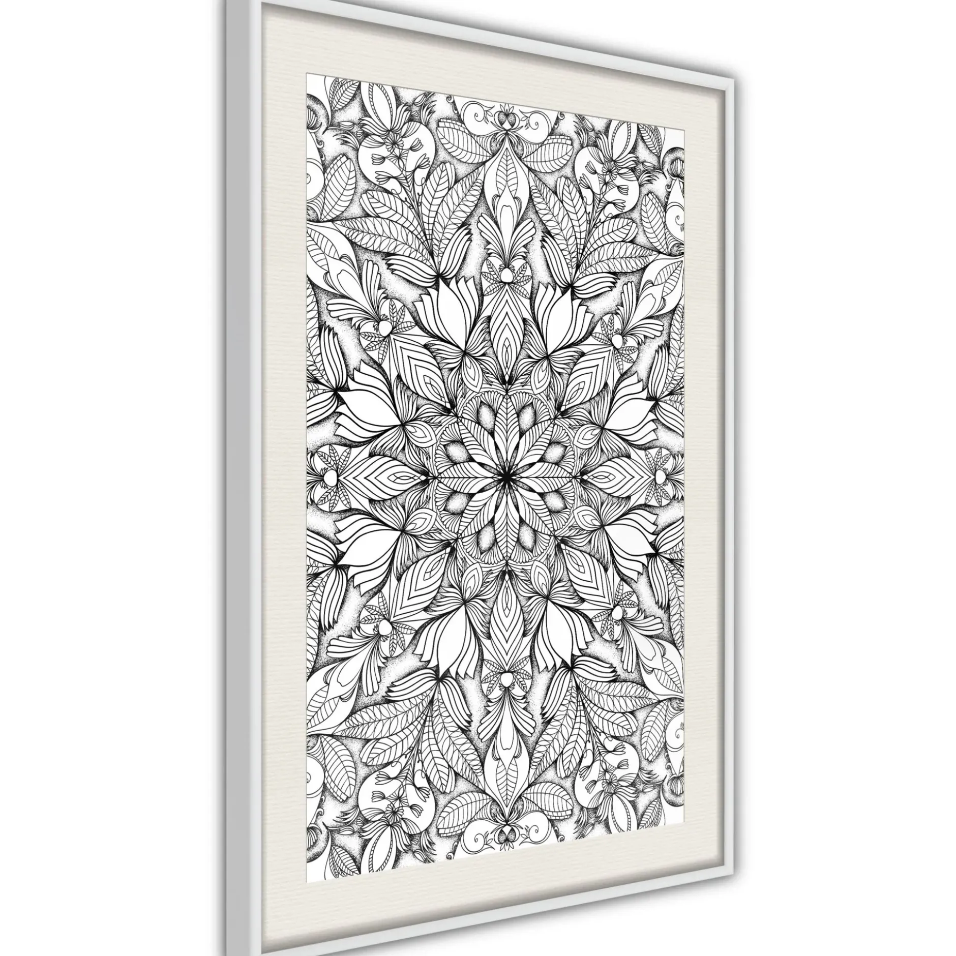 Poster 'Colourless Mandala'